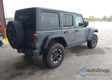 2025 Jeep Wrangler 4-Door Rubicon 4X4 из США, поврежденный, VIN 1C4PJXFN7SW526987
